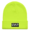 CULT CREW Hats<Witness Beanie / tight knit safety yellow